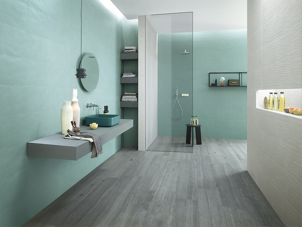 meuble de bain couleur; design Alsace Forgiarini